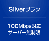 Silverプラン 100Mbps対応サーバー無制限