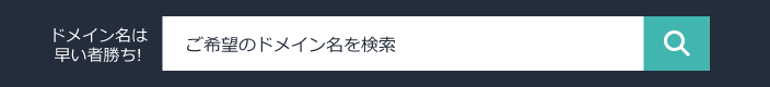 利用したいドメイン名をチェック!