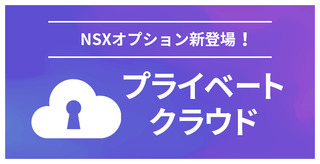 「プライベートクラウド」NSXオプション新登場！