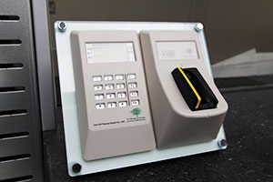 Image of a vein authentication device